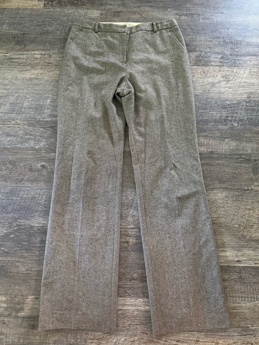 Vintage J.Crew Brown Tweed-Look Textured Dress Pants